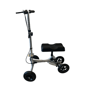 Compact Knee scooter side view without basket